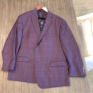 Robert Graham maroon plaid blazer